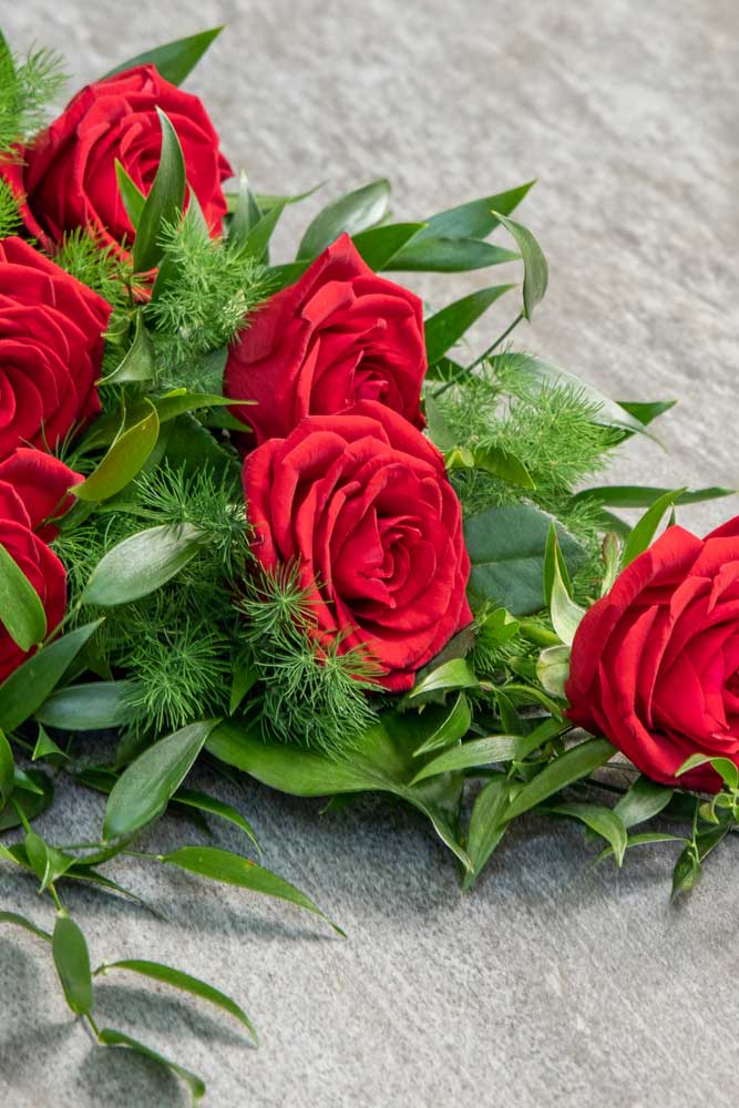 Red Rose Funeral Sheaf